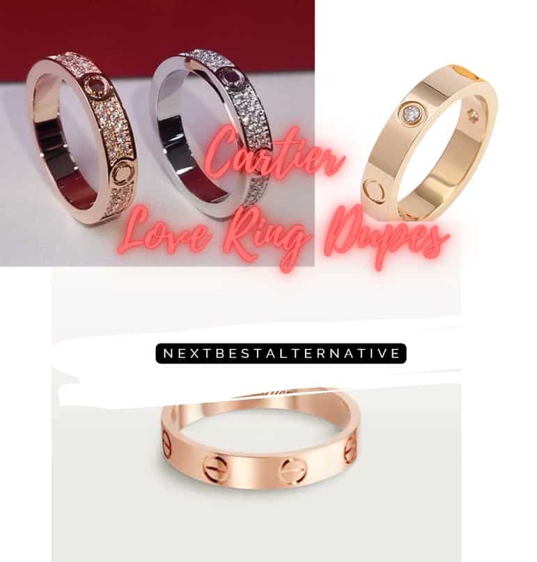 Best Cartier LOVE Ring Dupes