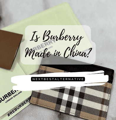 Is Burberry Made in China