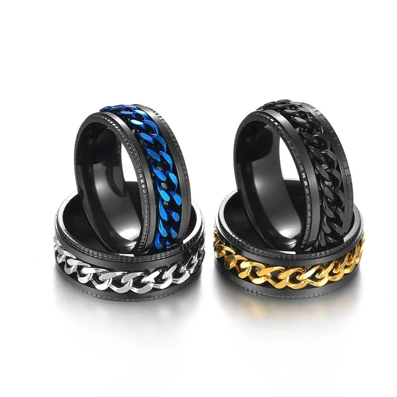 Cool Black Spinner Chain Ring