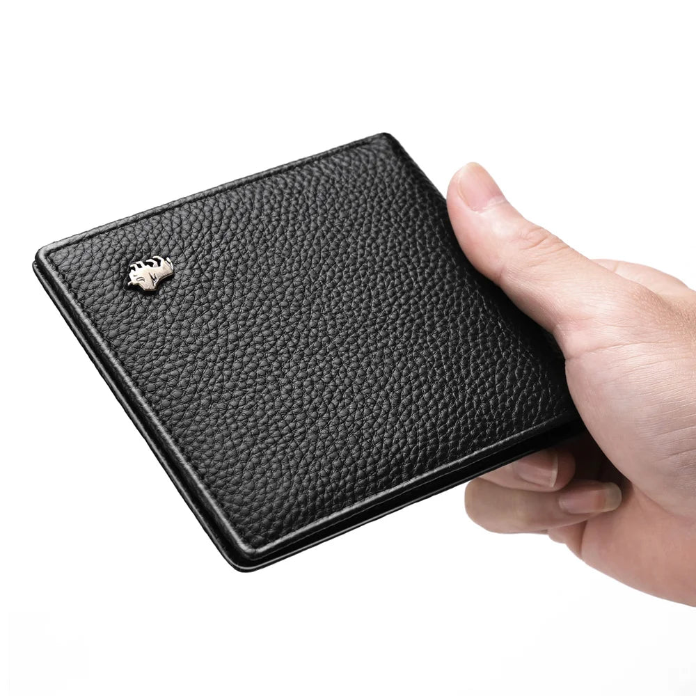 BISON DENIM Genuine Leather Men's Wallet
