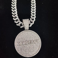 Hip Hop KONDE BOY Letters Pendant Necklace